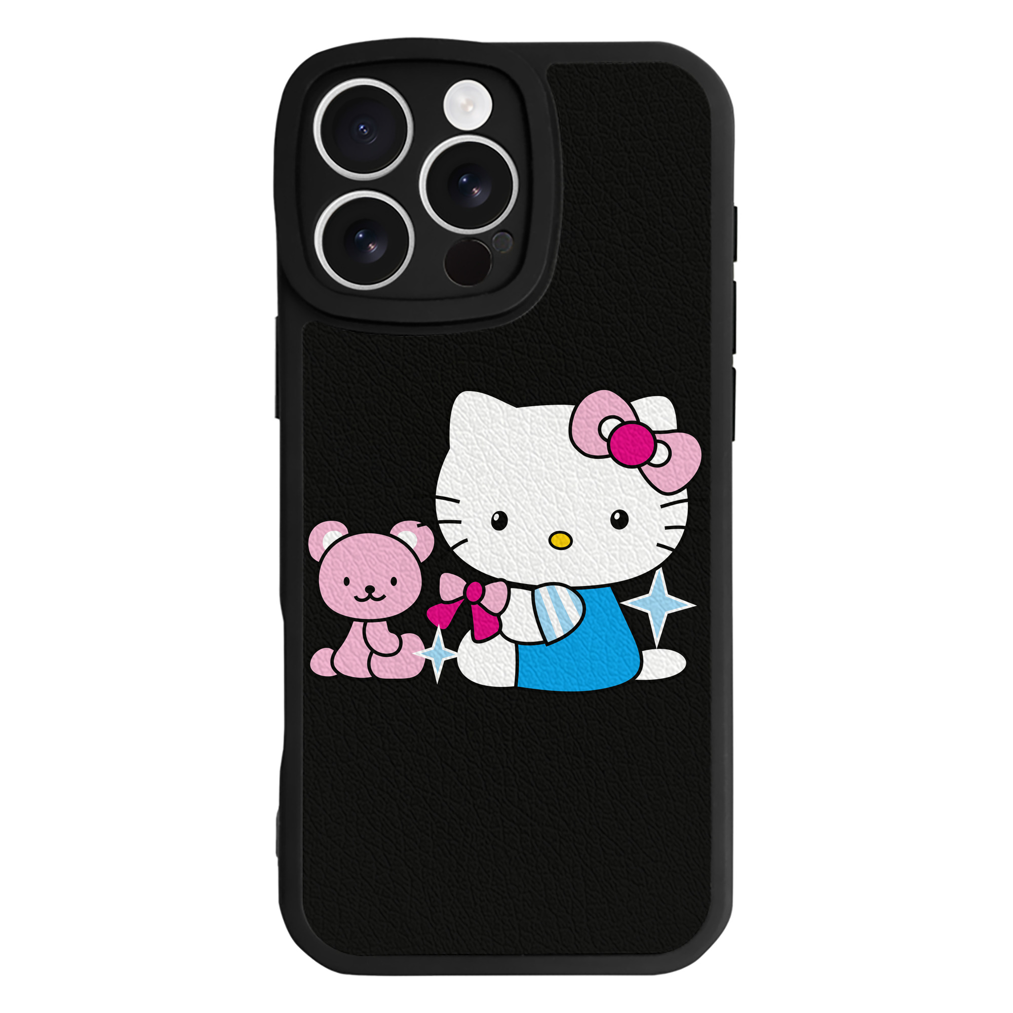 （画像用） Hello Kitty ハローキティ 【iPhone 16シリーズ対応】シリコンスマホケース（レザー調） 材質：シリコン